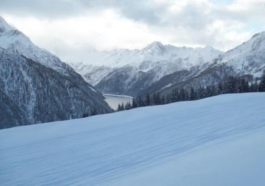 Aprica - zasněžená krajina