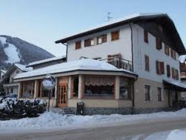Italský hotel Aurora v zimě
